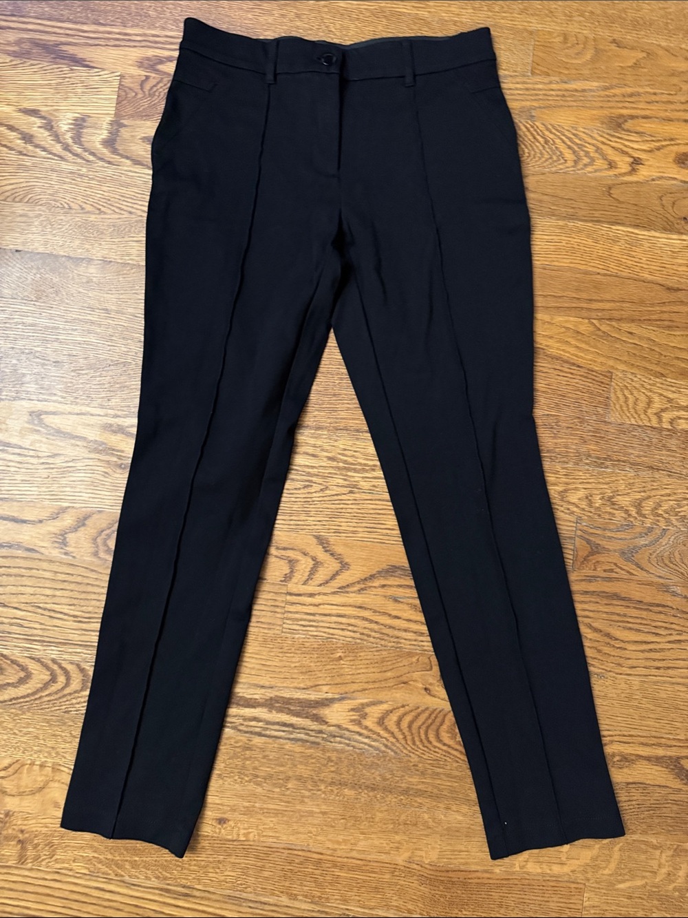 Chico's Tailored Pleated Black Ankle Dress Pants size 00